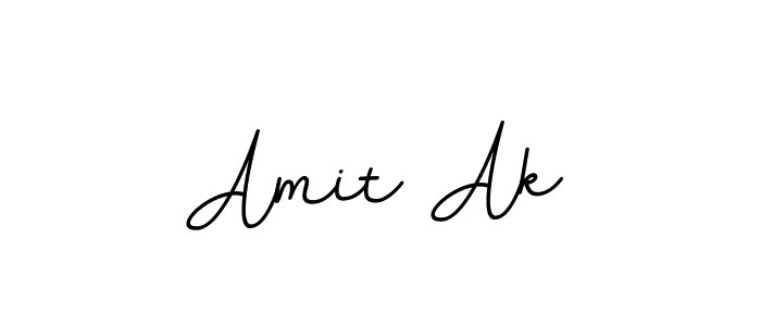 How to make Amit Ak name signature. Use BallpointsItalic-DORy9 style for creating short signs online. This is the latest handwritten sign. Amit Ak signature style 11 images and pictures png