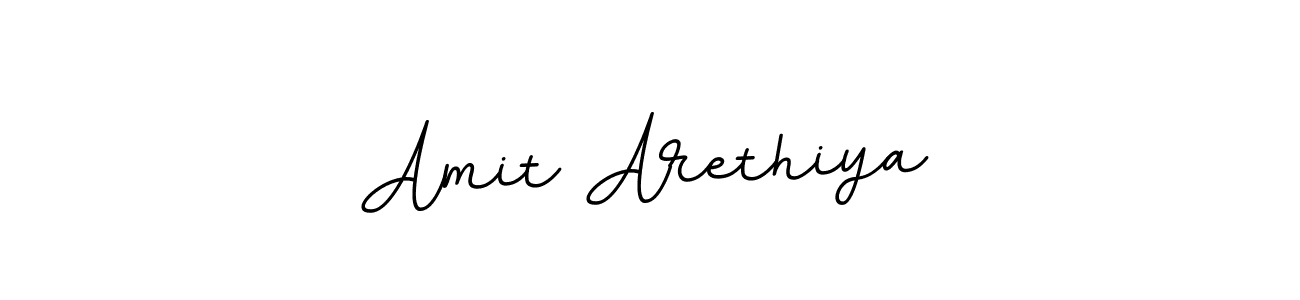 Use a signature maker to create a handwritten signature online. With this signature software, you can design (BallpointsItalic-DORy9) your own signature for name Amit Arethiya. Amit Arethiya signature style 11 images and pictures png