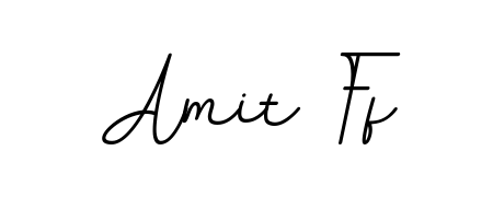 You should practise on your own different ways (BallpointsItalic-DORy9) to write your name (Amit Ff) in signature. Don't let someone else do it for you. Amit Ff signature style 11 images and pictures png