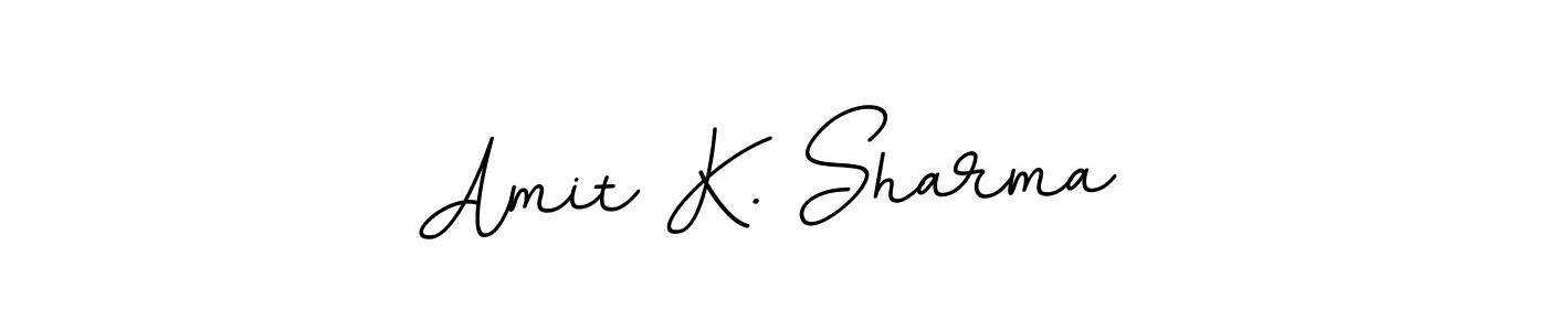 Create a beautiful signature design for name Amit K. Sharma. With this signature (BallpointsItalic-DORy9) fonts, you can make a handwritten signature for free. Amit K. Sharma signature style 11 images and pictures png