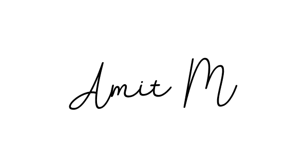 You should practise on your own different ways (BallpointsItalic-DORy9) to write your name (Amit M) in signature. don't let someone else do it for you. Amit M signature style 11 images and pictures png