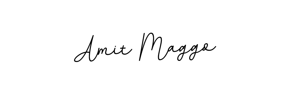 How to make Amit Maggo name signature. Use BallpointsItalic-DORy9 style for creating short signs online. This is the latest handwritten sign. Amit Maggo signature style 11 images and pictures png