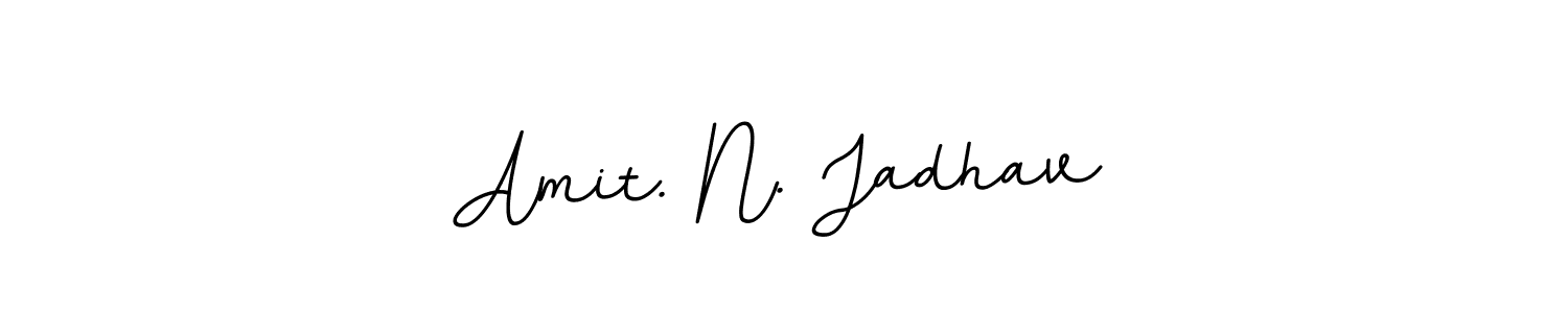 You should practise on your own different ways (BallpointsItalic-DORy9) to write your name (Amit. N. Jadhav) in signature. don't let someone else do it for you. Amit. N. Jadhav signature style 11 images and pictures png