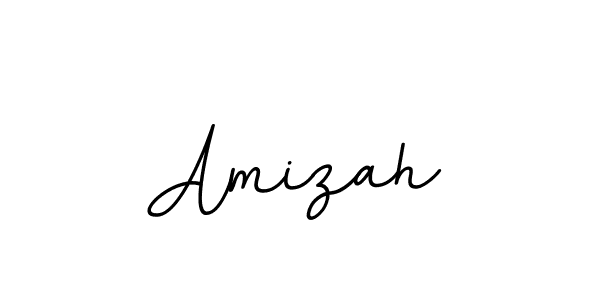 Use a signature maker to create a handwritten signature online. With this signature software, you can design (BallpointsItalic-DORy9) your own signature for name Amizah. Amizah signature style 11 images and pictures png