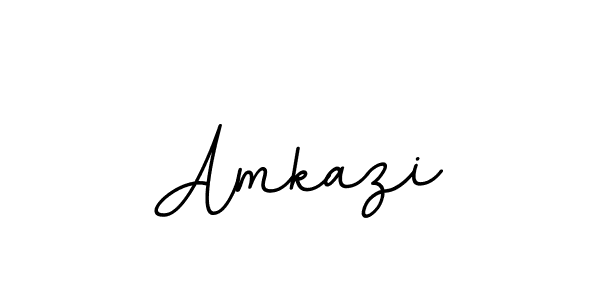 Design your own signature with our free online signature maker. With this signature software, you can create a handwritten (BallpointsItalic-DORy9) signature for name Amkazi. Amkazi signature style 11 images and pictures png