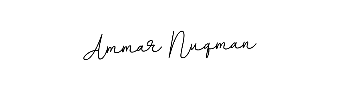 Design your own signature with our free online signature maker. With this signature software, you can create a handwritten (BallpointsItalic-DORy9) signature for name Ammar Nuqman. Ammar Nuqman signature style 11 images and pictures png