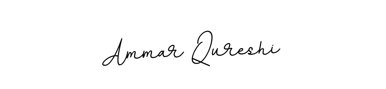 Use a signature maker to create a handwritten signature online. With this signature software, you can design (BallpointsItalic-DORy9) your own signature for name Ammar Qureshi. Ammar Qureshi signature style 11 images and pictures png