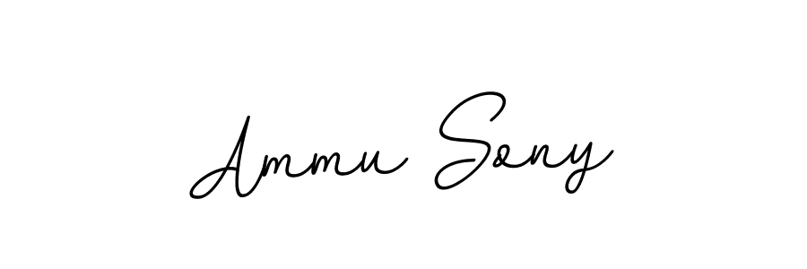 Use a signature maker to create a handwritten signature online. With this signature software, you can design (BallpointsItalic-DORy9) your own signature for name Ammu Sony. Ammu Sony signature style 11 images and pictures png