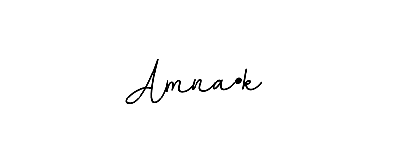 Make a beautiful signature design for name Amna•k. With this signature (BallpointsItalic-DORy9) style, you can create a handwritten signature for free. Amna•k signature style 11 images and pictures png