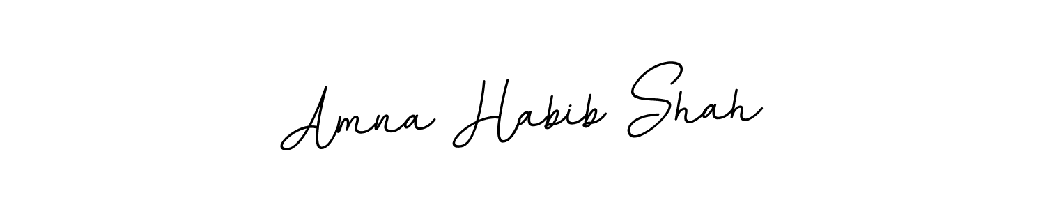 It looks lik you need a new signature style for name Amna Habib Shah. Design unique handwritten (BallpointsItalic-DORy9) signature with our free signature maker in just a few clicks. Amna Habib Shah signature style 11 images and pictures png