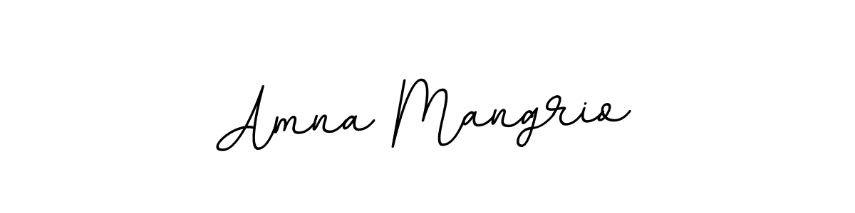 Design your own signature with our free online signature maker. With this signature software, you can create a handwritten (BallpointsItalic-DORy9) signature for name Amna Mangrio. Amna Mangrio signature style 11 images and pictures png