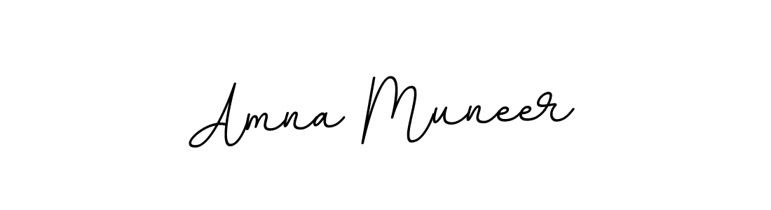 You should practise on your own different ways (BallpointsItalic-DORy9) to write your name (Amna Muneer) in signature. don't let someone else do it for you. Amna Muneer signature style 11 images and pictures png