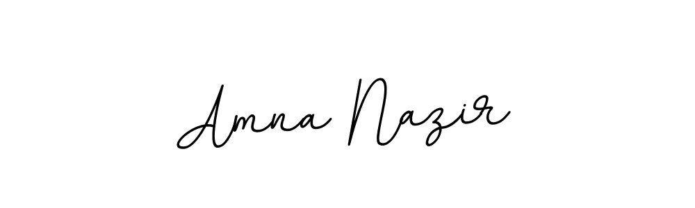 Design your own signature with our free online signature maker. With this signature software, you can create a handwritten (BallpointsItalic-DORy9) signature for name Amna Nazir. Amna Nazir signature style 11 images and pictures png