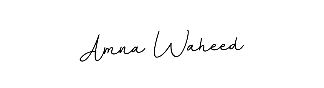 Make a beautiful signature design for name Amna Waheed. With this signature (BallpointsItalic-DORy9) style, you can create a handwritten signature for free. Amna Waheed signature style 11 images and pictures png