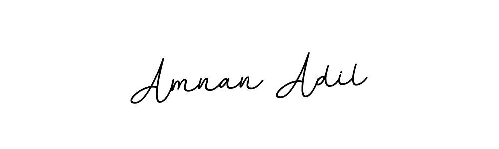 How to make Amnan Adil name signature. Use BallpointsItalic-DORy9 style for creating short signs online. This is the latest handwritten sign. Amnan Adil signature style 11 images and pictures png