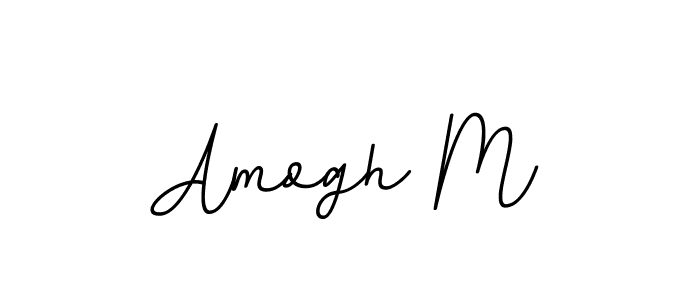 You should practise on your own different ways (BallpointsItalic-DORy9) to write your name (Amogh M) in signature. don't let someone else do it for you. Amogh M signature style 11 images and pictures png