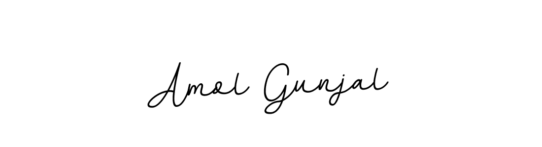 Create a beautiful signature design for name Amol Gunjal. With this signature (BallpointsItalic-DORy9) fonts, you can make a handwritten signature for free. Amol Gunjal signature style 11 images and pictures png