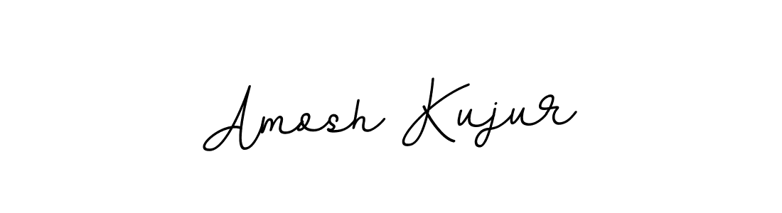 How to make Amosh Kujur name signature. Use BallpointsItalic-DORy9 style for creating short signs online. This is the latest handwritten sign. Amosh Kujur signature style 11 images and pictures png