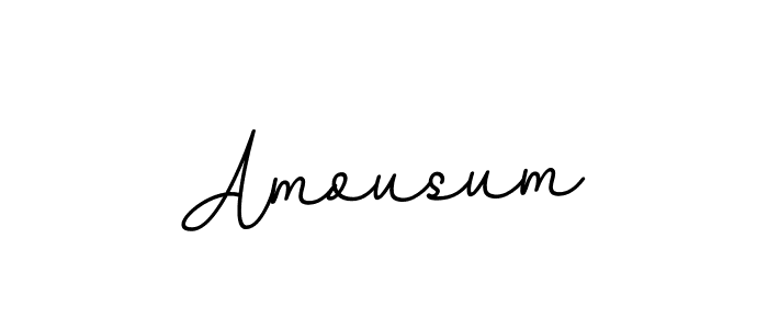 Design your own signature with our free online signature maker. With this signature software, you can create a handwritten (BallpointsItalic-DORy9) signature for name Amousum. Amousum signature style 11 images and pictures png