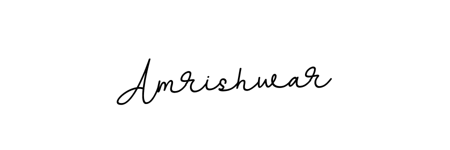 The best way (BallpointsItalic-DORy9) to make a short signature is to pick only two or three words in your name. The name Amrishwar include a total of six letters. For converting this name. Amrishwar signature style 11 images and pictures png