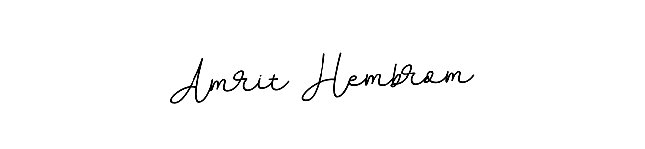 Create a beautiful signature design for name Amrit Hembrom. With this signature (BallpointsItalic-DORy9) fonts, you can make a handwritten signature for free. Amrit Hembrom signature style 11 images and pictures png