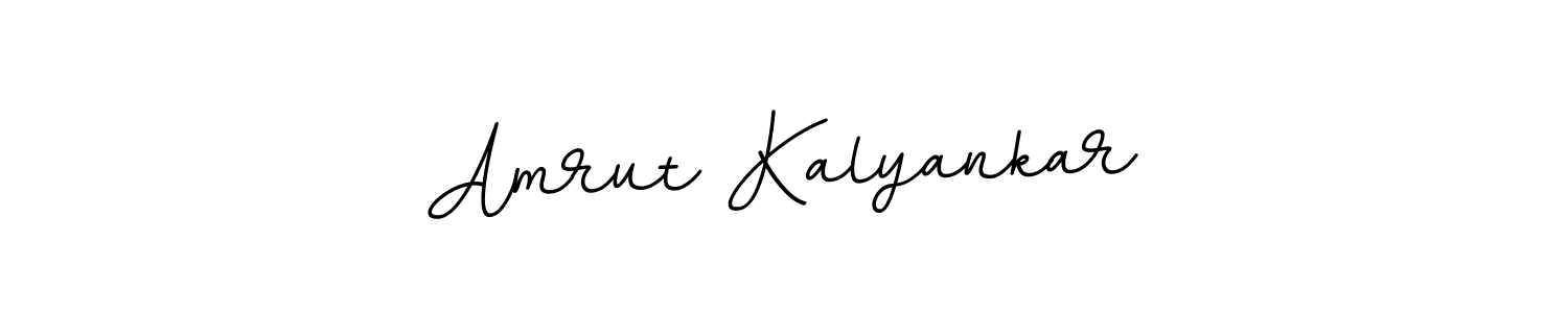 The best way (BallpointsItalic-DORy9) to make a short signature is to pick only two or three words in your name. The name Amrut Kalyankar include a total of six letters. For converting this name. Amrut Kalyankar signature style 11 images and pictures png