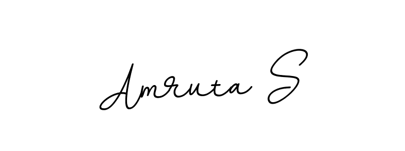 Design your own signature with our free online signature maker. With this signature software, you can create a handwritten (BallpointsItalic-DORy9) signature for name Amruta S. Amruta S signature style 11 images and pictures png