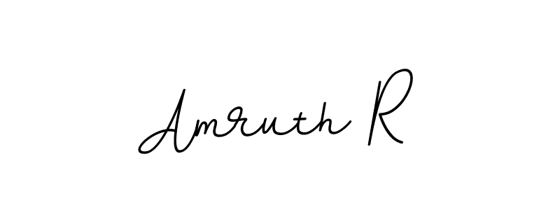 This is the best signature style for the Amruth R name. Also you like these signature font (BallpointsItalic-DORy9). Mix name signature. Amruth R signature style 11 images and pictures png