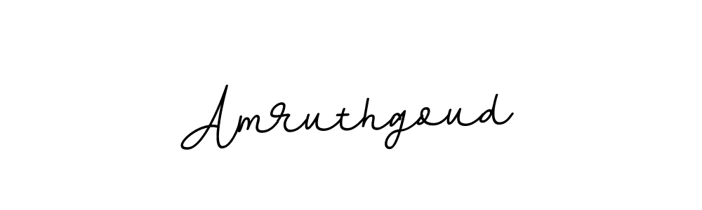 Design your own signature with our free online signature maker. With this signature software, you can create a handwritten (BallpointsItalic-DORy9) signature for name Amruthgoud. Amruthgoud signature style 11 images and pictures png