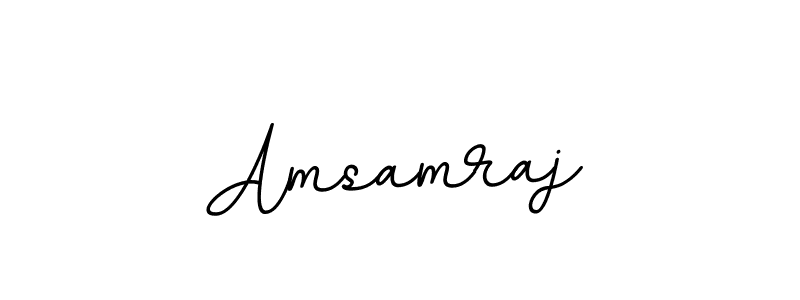 Design your own signature with our free online signature maker. With this signature software, you can create a handwritten (BallpointsItalic-DORy9) signature for name Amsamraj. Amsamraj signature style 11 images and pictures png