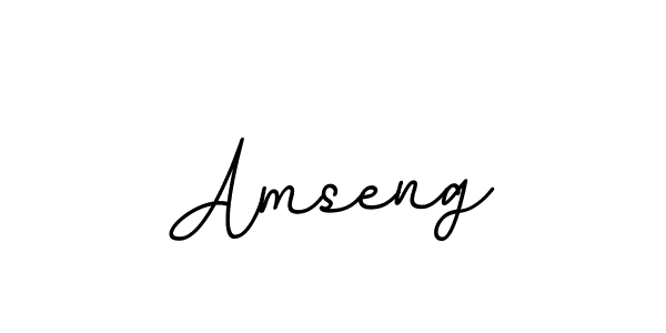 Use a signature maker to create a handwritten signature online. With this signature software, you can design (BallpointsItalic-DORy9) your own signature for name Amseng. Amseng signature style 11 images and pictures png