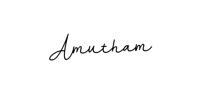 Design your own signature with our free online signature maker. With this signature software, you can create a handwritten (BallpointsItalic-DORy9) signature for name Amutham. Amutham signature style 11 images and pictures png