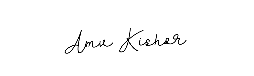 How to make Amv Kishor name signature. Use BallpointsItalic-DORy9 style for creating short signs online. This is the latest handwritten sign. Amv Kishor signature style 11 images and pictures png