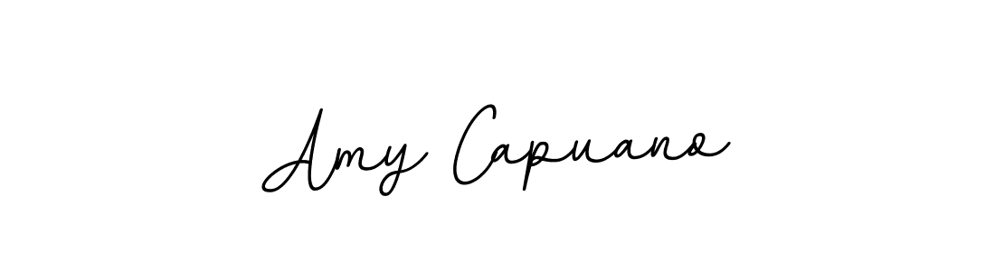 Make a beautiful signature design for name Amy Capuano. With this signature (BallpointsItalic-DORy9) style, you can create a handwritten signature for free. Amy Capuano signature style 11 images and pictures png