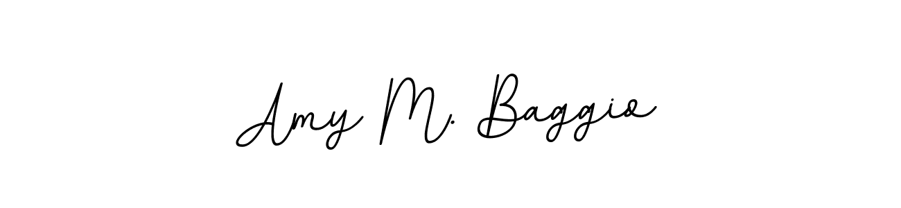 Create a beautiful signature design for name Amy M. Baggio. With this signature (BallpointsItalic-DORy9) fonts, you can make a handwritten signature for free. Amy M. Baggio signature style 11 images and pictures png