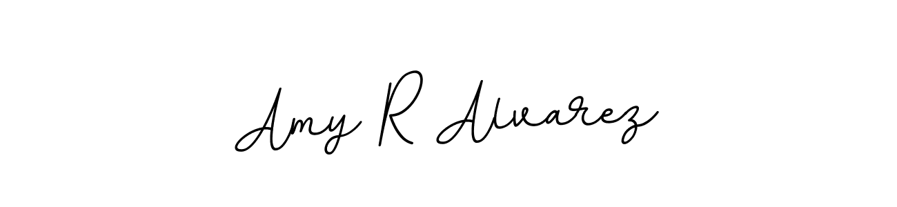 Create a beautiful signature design for name Amy R Alvarez. With this signature (BallpointsItalic-DORy9) fonts, you can make a handwritten signature for free. Amy R Alvarez signature style 11 images and pictures png