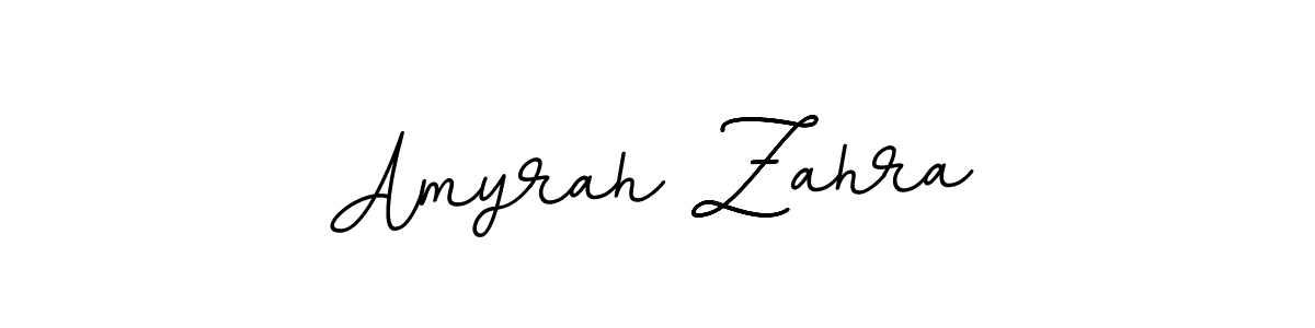 Design your own signature with our free online signature maker. With this signature software, you can create a handwritten (BallpointsItalic-DORy9) signature for name Amyrah Zahra. Amyrah Zahra signature style 11 images and pictures png