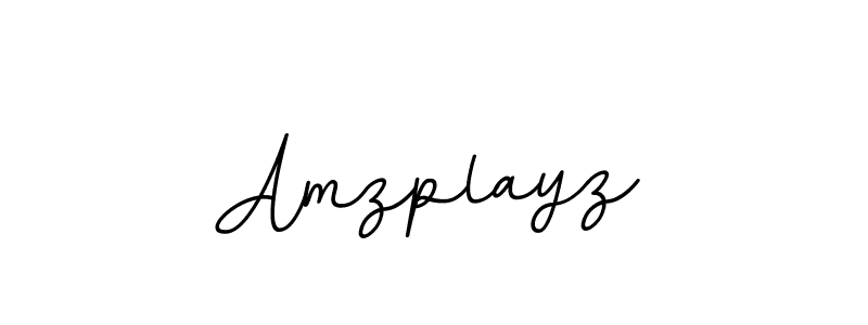 Use a signature maker to create a handwritten signature online. With this signature software, you can design (BallpointsItalic-DORy9) your own signature for name Amzplayz. Amzplayz signature style 11 images and pictures png