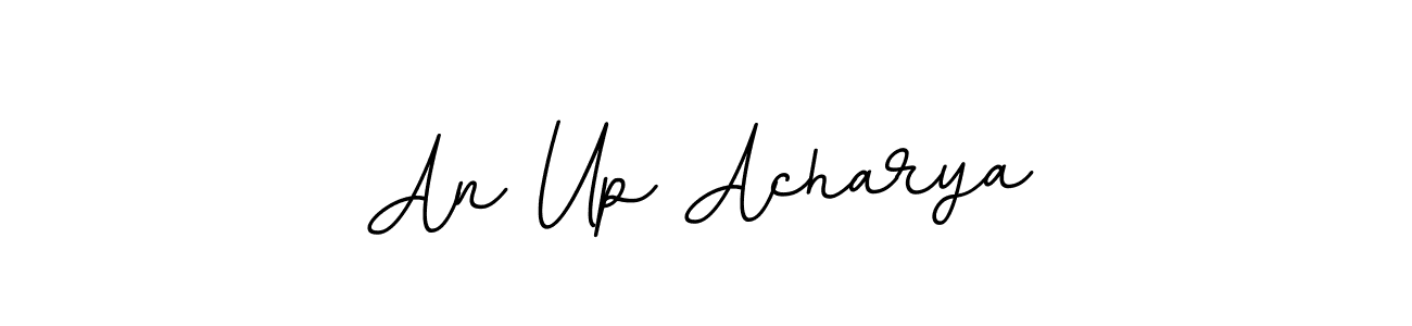 Use a signature maker to create a handwritten signature online. With this signature software, you can design (BallpointsItalic-DORy9) your own signature for name An Up Acharya. An Up Acharya signature style 11 images and pictures png