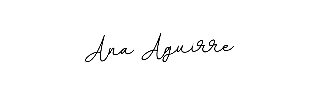 How to make Ana Aguirre name signature. Use BallpointsItalic-DORy9 style for creating short signs online. This is the latest handwritten sign. Ana Aguirre signature style 11 images and pictures png