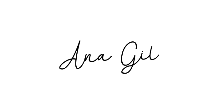 Use a signature maker to create a handwritten signature online. With this signature software, you can design (BallpointsItalic-DORy9) your own signature for name Ana Gil. Ana Gil signature style 11 images and pictures png