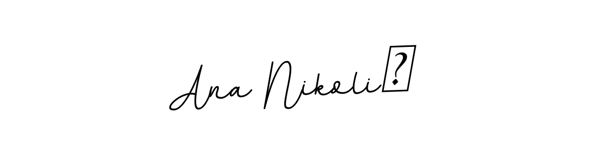 Design your own signature with our free online signature maker. With this signature software, you can create a handwritten (BallpointsItalic-DORy9) signature for name Ana Nikolić. Ana Nikolić signature style 11 images and pictures png