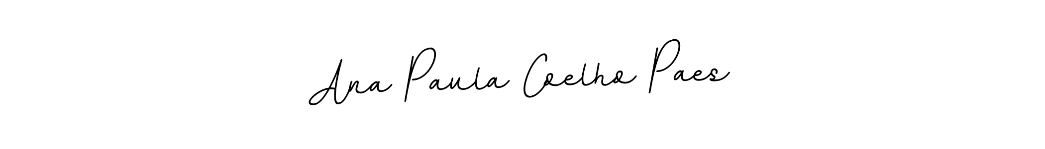 Design your own signature with our free online signature maker. With this signature software, you can create a handwritten (BallpointsItalic-DORy9) signature for name Ana Paula Coelho Paes. Ana Paula Coelho Paes signature style 11 images and pictures png