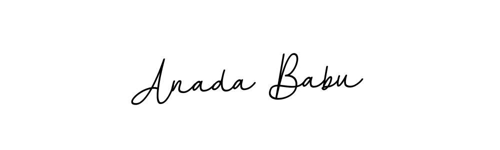 Use a signature maker to create a handwritten signature online. With this signature software, you can design (BallpointsItalic-DORy9) your own signature for name Anada Babu. Anada Babu signature style 11 images and pictures png