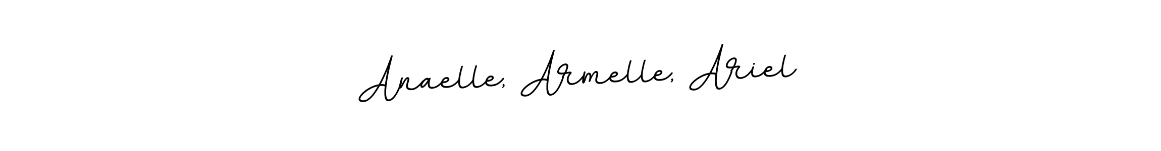 Use a signature maker to create a handwritten signature online. With this signature software, you can design (BallpointsItalic-DORy9) your own signature for name Anaelle, Armelle, Ariel. Anaelle, Armelle, Ariel signature style 11 images and pictures png