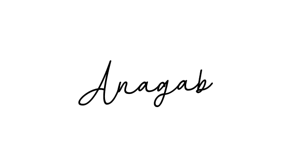 Make a beautiful signature design for name Anagab. With this signature (BallpointsItalic-DORy9) style, you can create a handwritten signature for free. Anagab signature style 11 images and pictures png