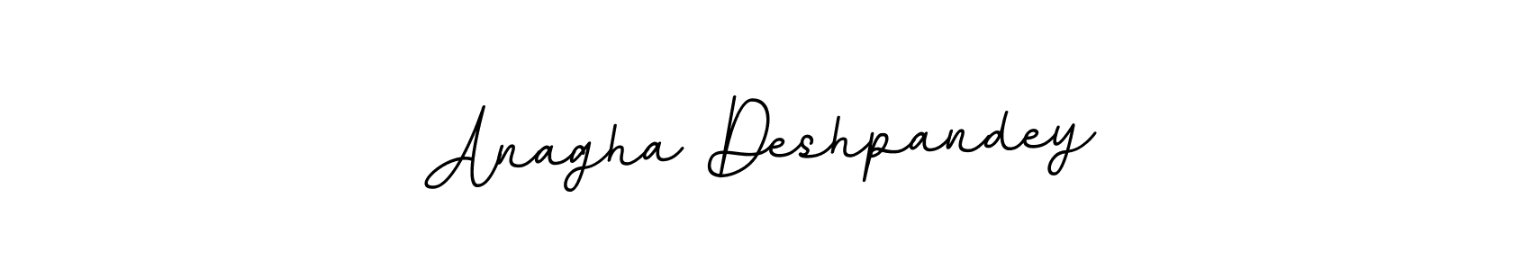 Use a signature maker to create a handwritten signature online. With this signature software, you can design (BallpointsItalic-DORy9) your own signature for name Anagha Deshpandey. Anagha Deshpandey signature style 11 images and pictures png