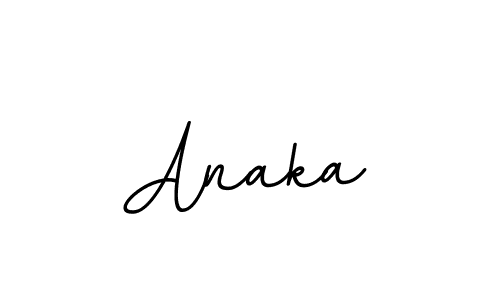 Design your own signature with our free online signature maker. With this signature software, you can create a handwritten (BallpointsItalic-DORy9) signature for name Anaka. Anaka signature style 11 images and pictures png