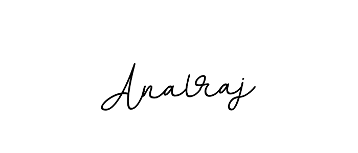 How to make Analraj name signature. Use BallpointsItalic-DORy9 style for creating short signs online. This is the latest handwritten sign. Analraj signature style 11 images and pictures png