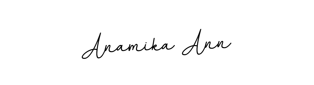 Create a beautiful signature design for name Anamika Ann. With this signature (BallpointsItalic-DORy9) fonts, you can make a handwritten signature for free. Anamika Ann signature style 11 images and pictures png